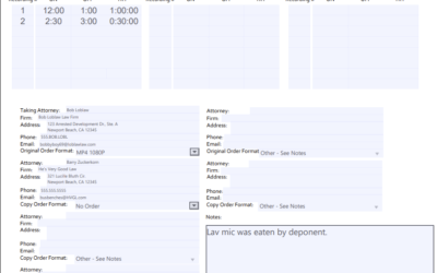 Generic Single Page Fillable Read-On / Time Log / Billing PDF