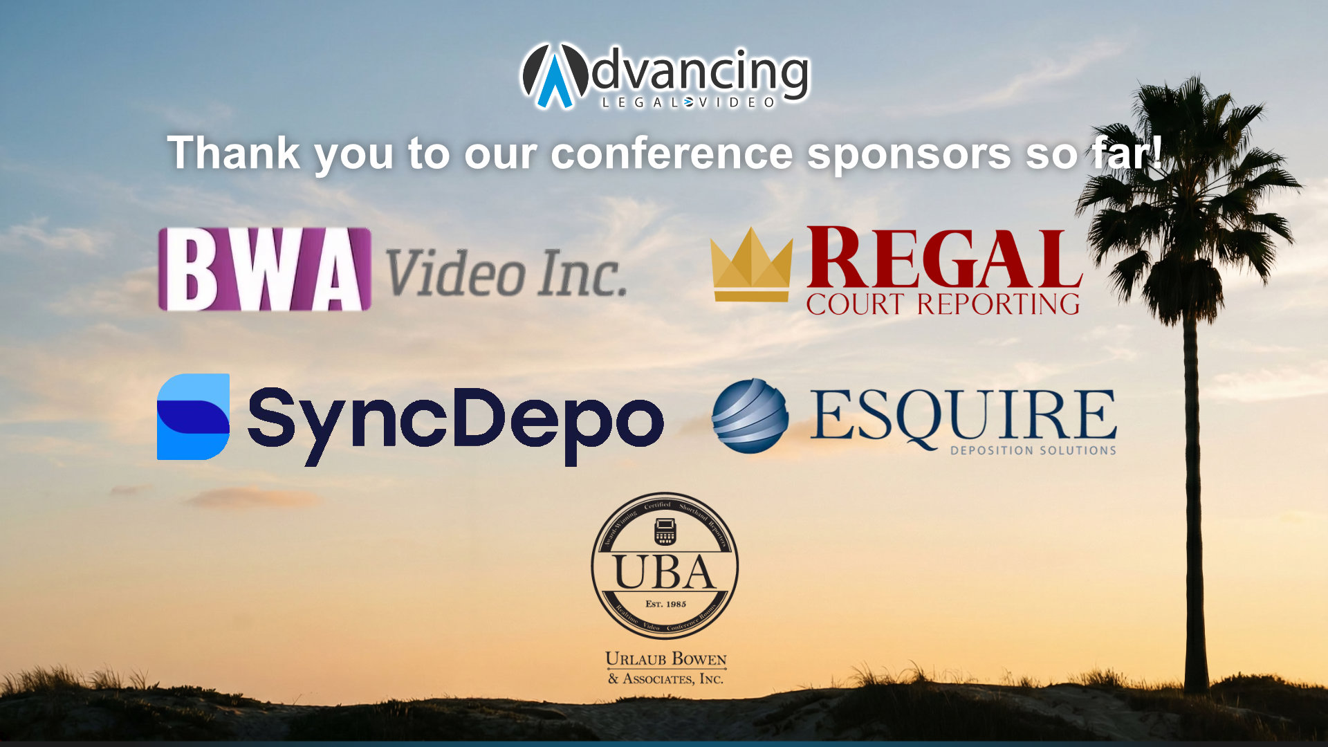Thank you to our conference sponsors so far!